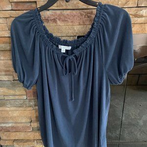 Green Envelope Los Angeles, size xl blouse, Blue/Grey in color